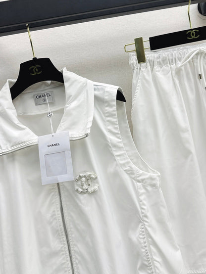Chan 25ss vest skirt set