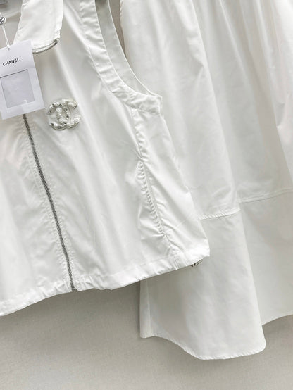 Chan 25ss vest skirt set