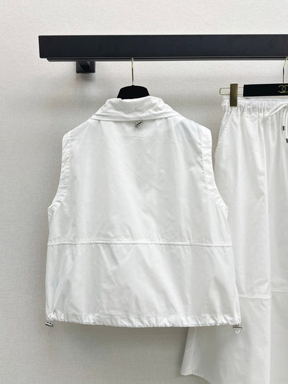 Chan 25ss vest skirt set