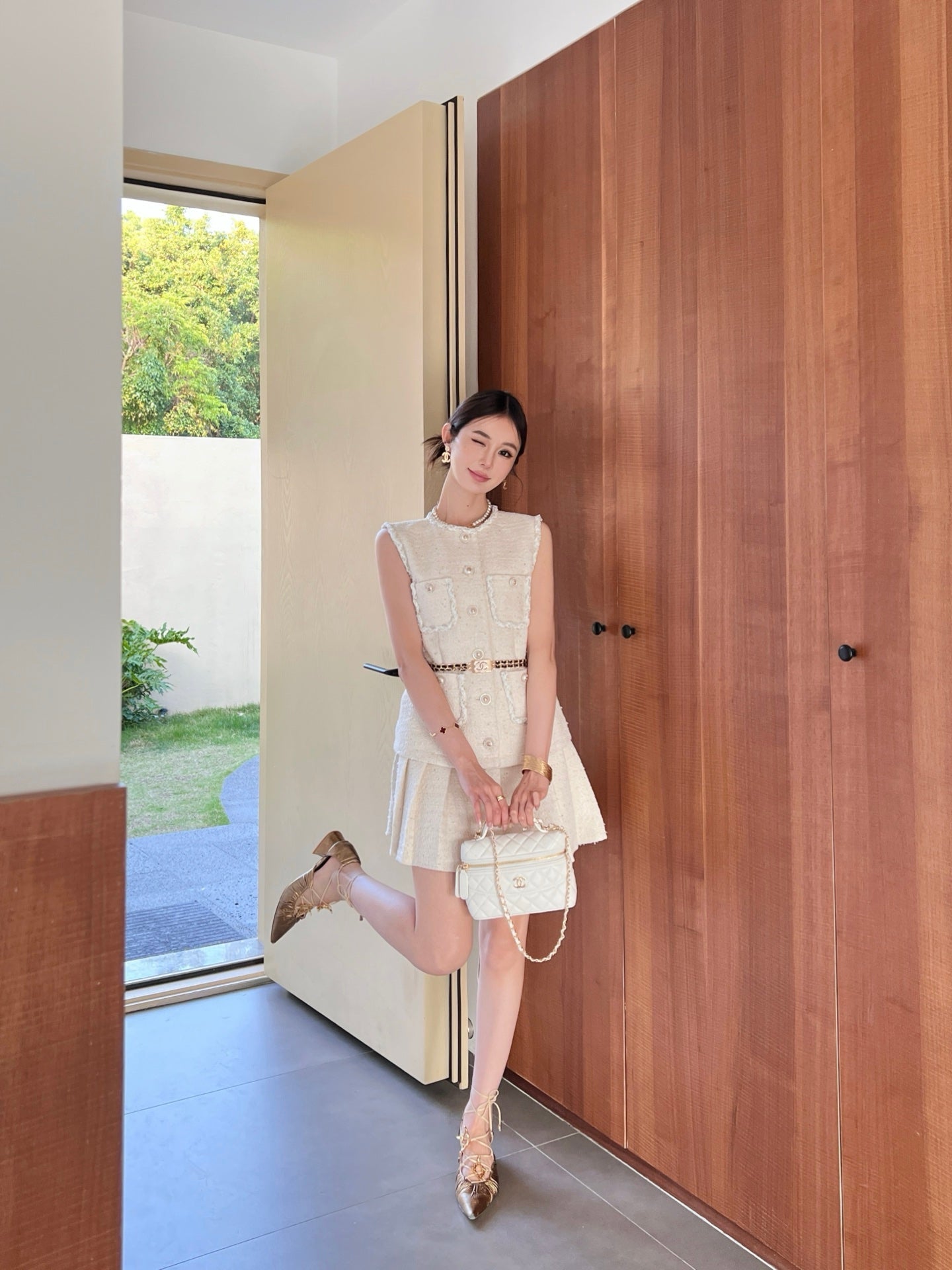 Chan 25ss woven suit