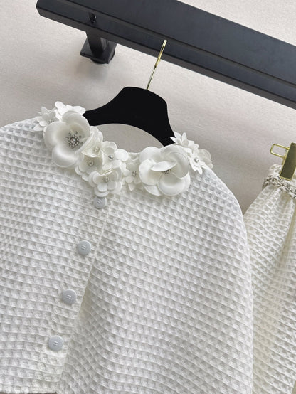 Chan 25ss woven cape top