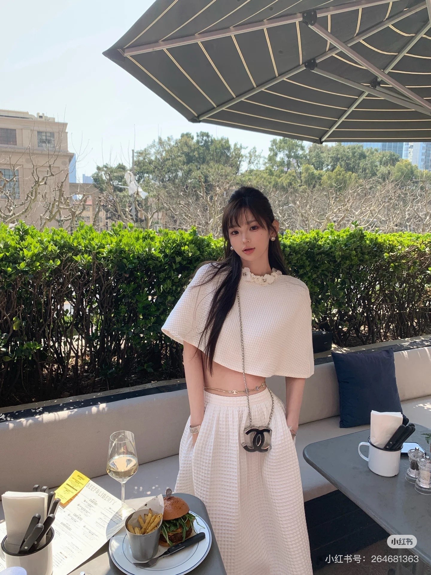 Chan 25ss woven skirt