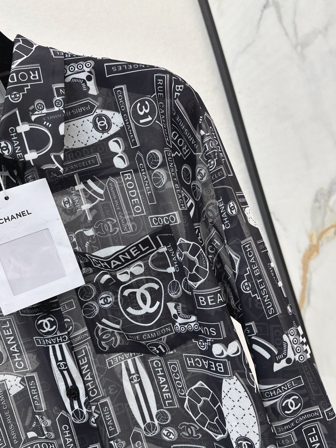 Chan 25ss print shirt