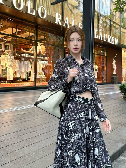 Chan 25ss print shirt