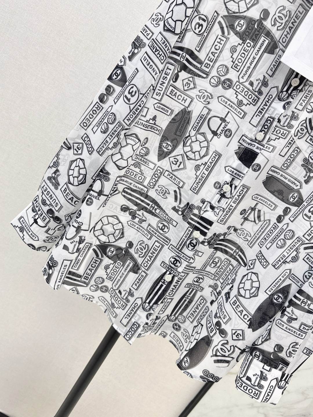 Chan 25ss print shirt