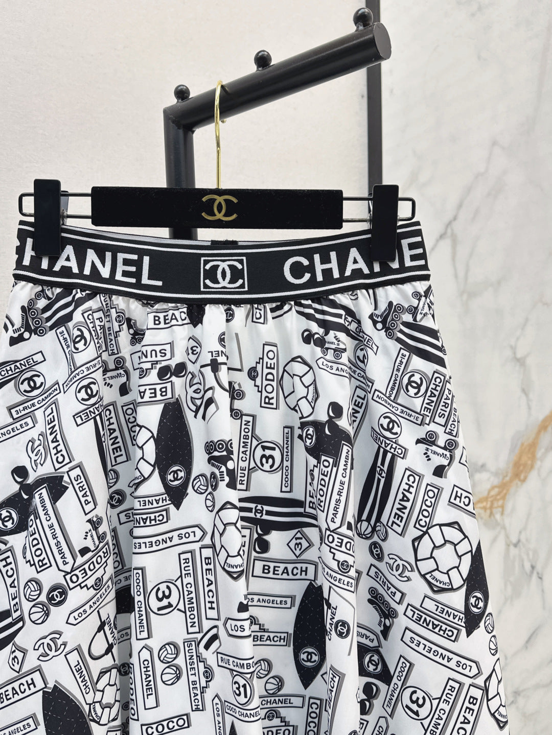 Chan 25ss print skirt