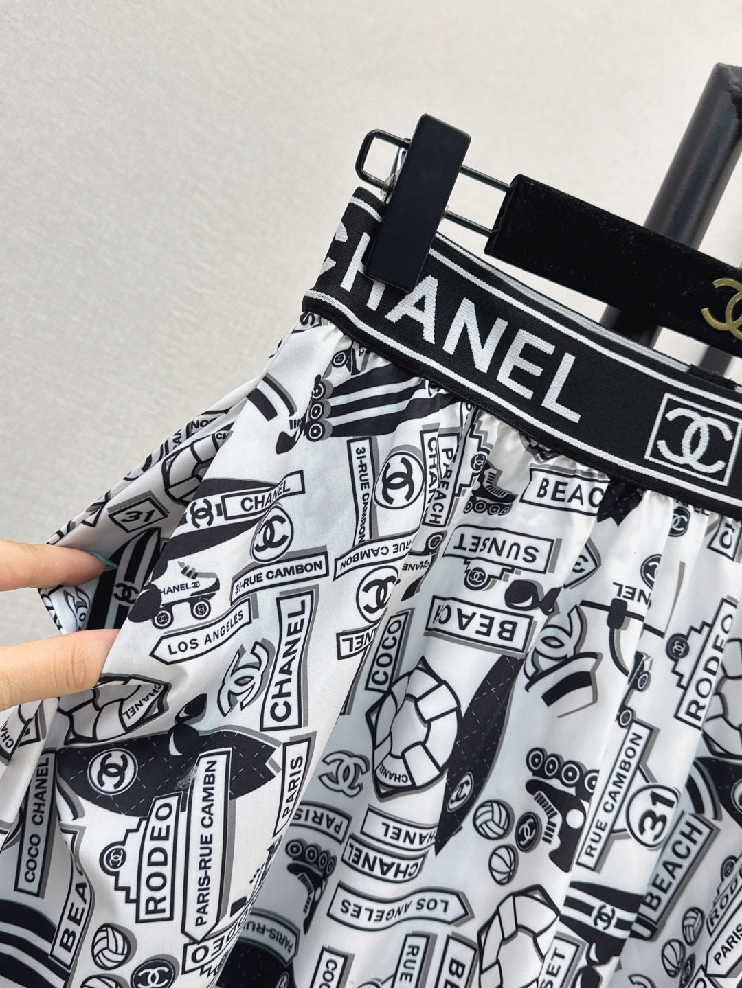 Chan 25ss print skirt