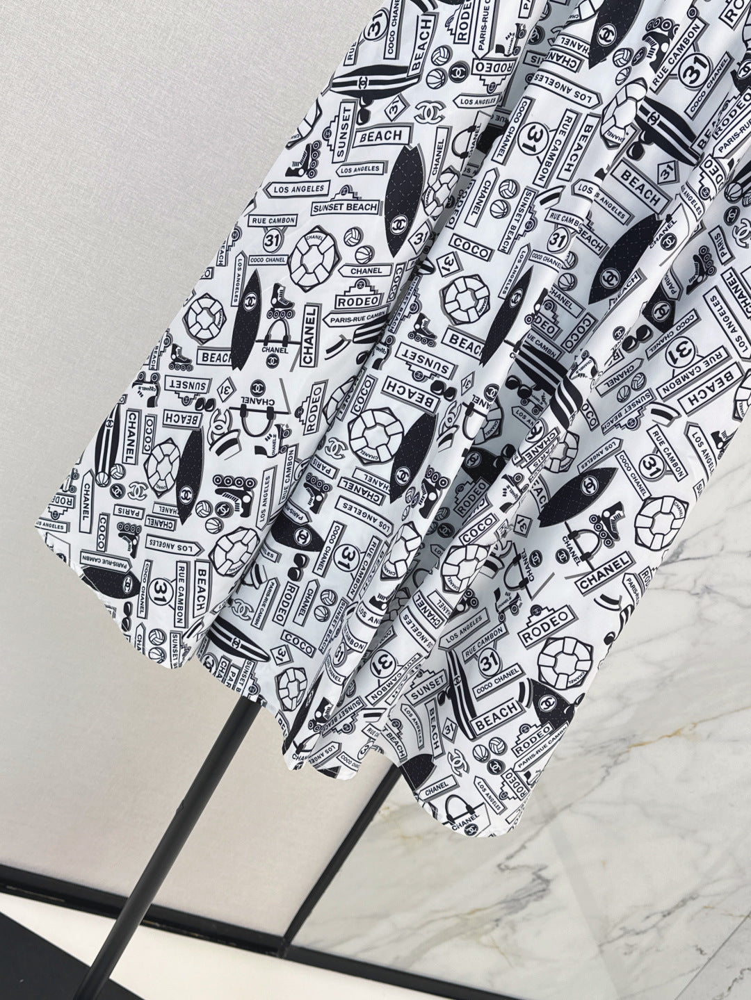 Chan 25ss print skirt