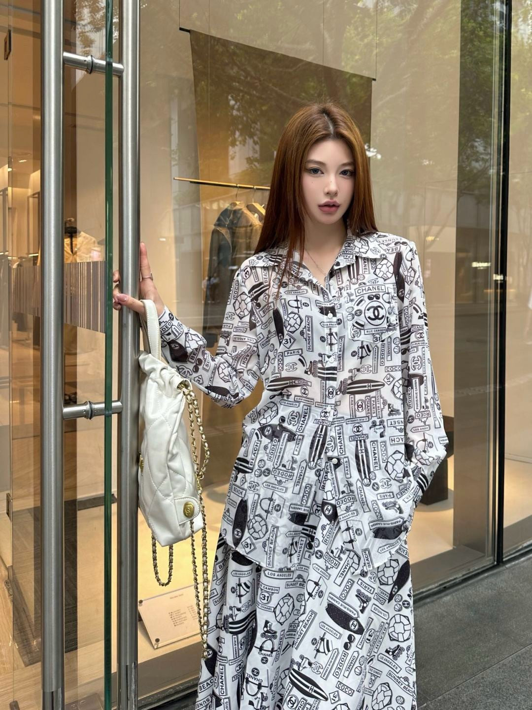 Chan 25ss print shirt
