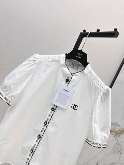 Chan 25ss embroidered shirt