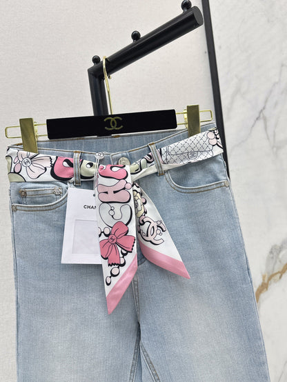 Chan 25ss scarf jeans