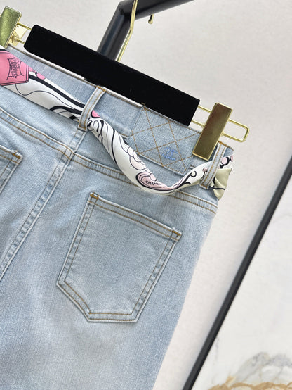 Chan 25ss scarf jeans