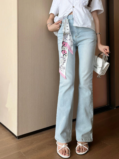 Chan 25ss scarf jeans