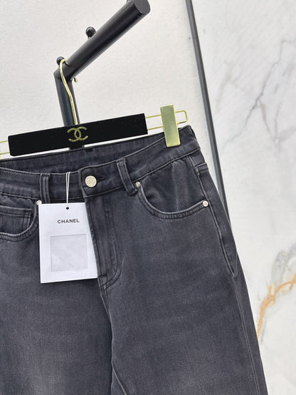 Chan 25ss embroidered jeans