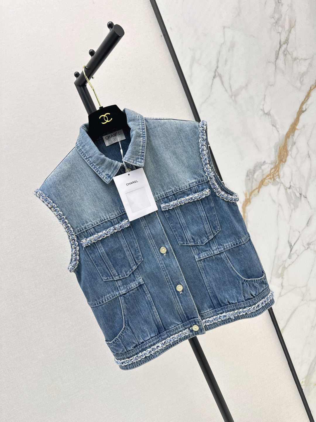 Chan 25ss denim vest