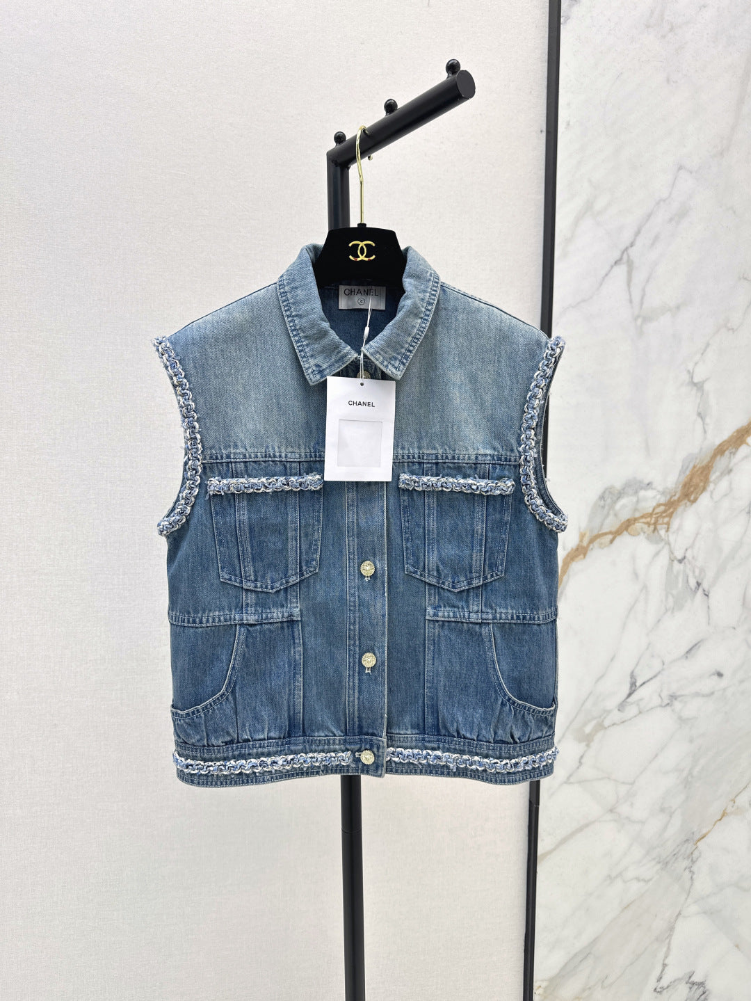 Chan 25ss denim vest