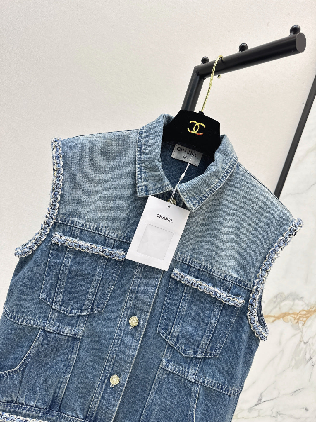 Chan 25ss denim vest