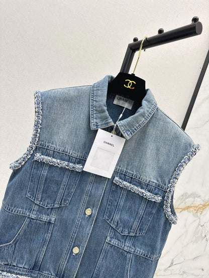 Chan 25ss denim vest