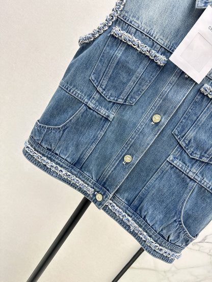 Chan 25ss denim vest