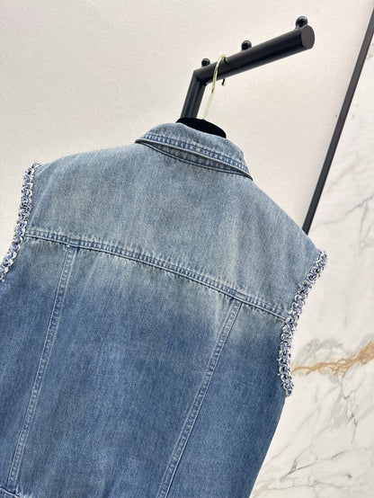 Chan 25ss denim vest