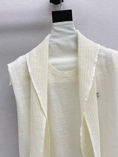 Chan 25ss knit vest