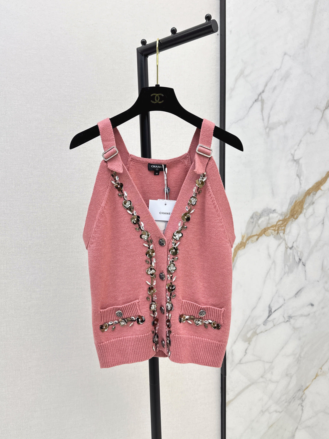 Chan 25ss knit vest