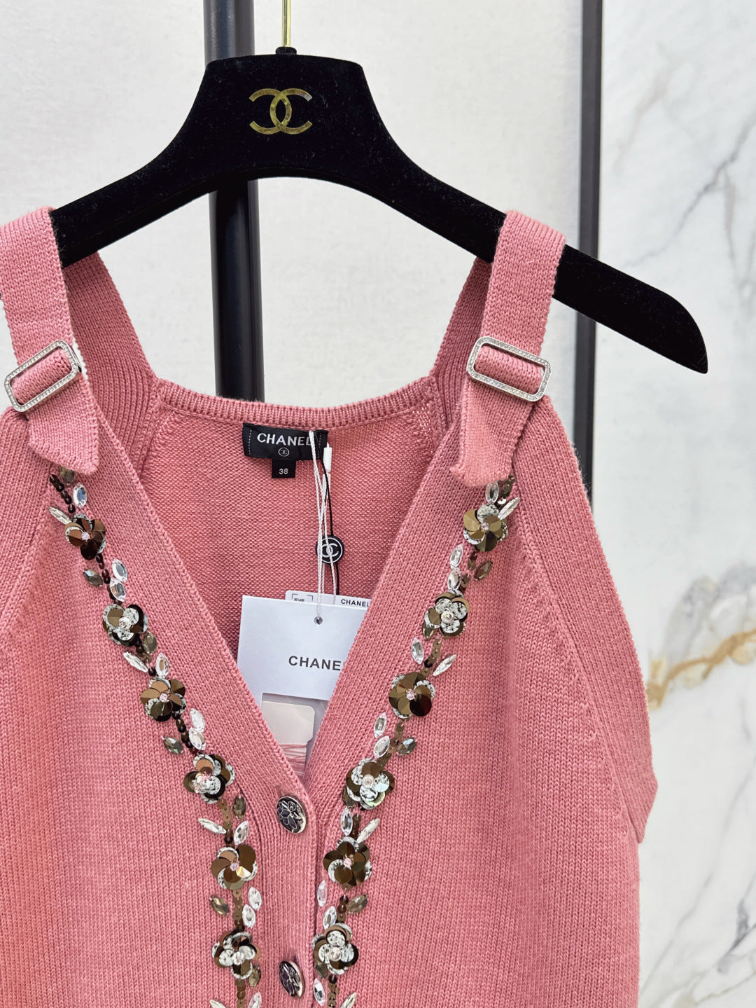 Chan 25ss knit vest