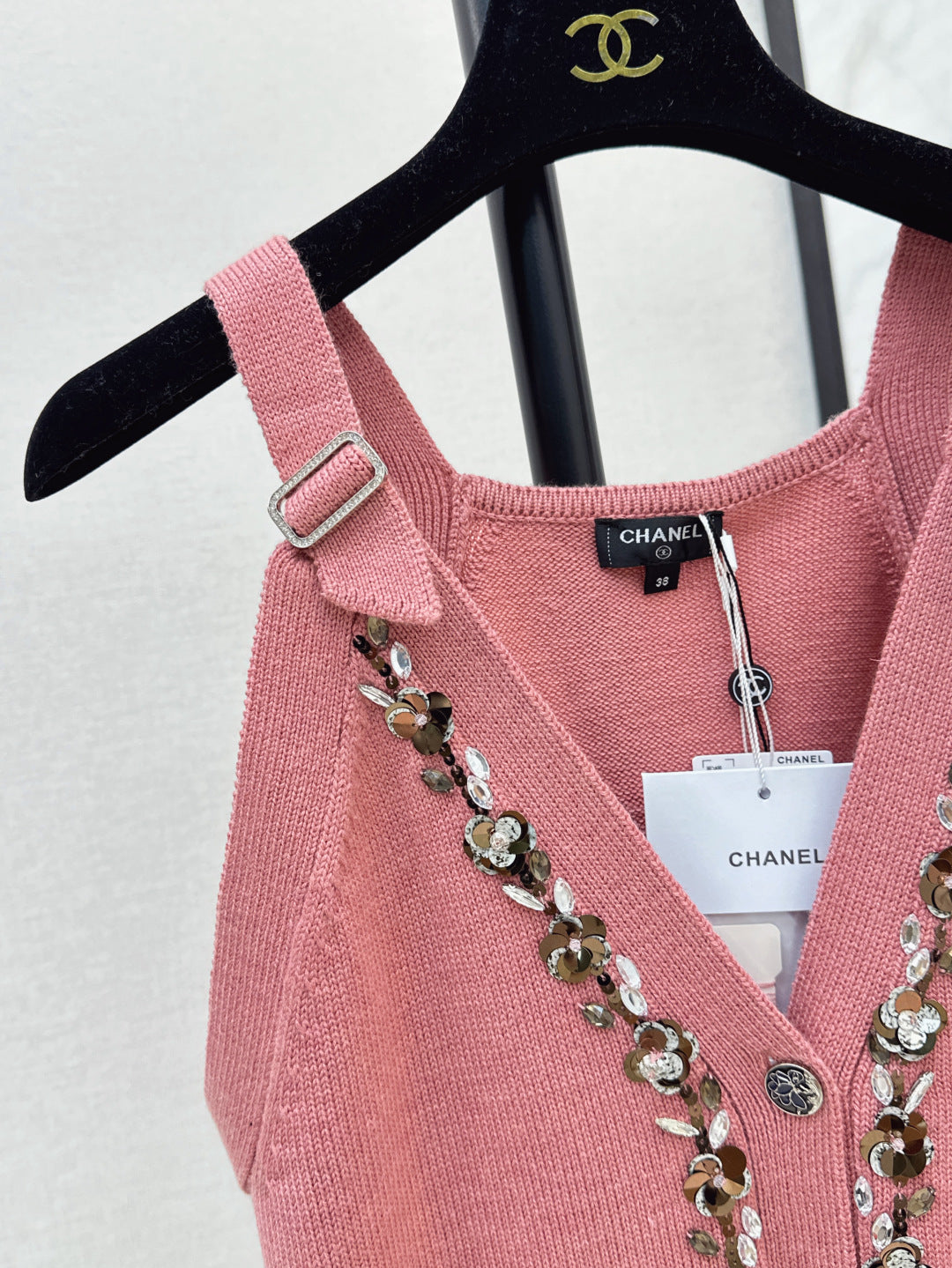 Chan 25ss knit vest