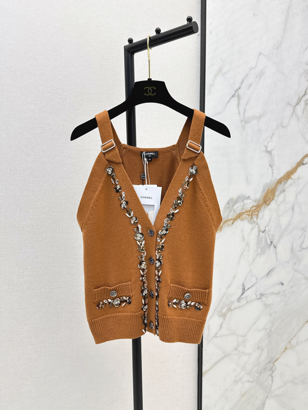 Chan 25ss knit vest