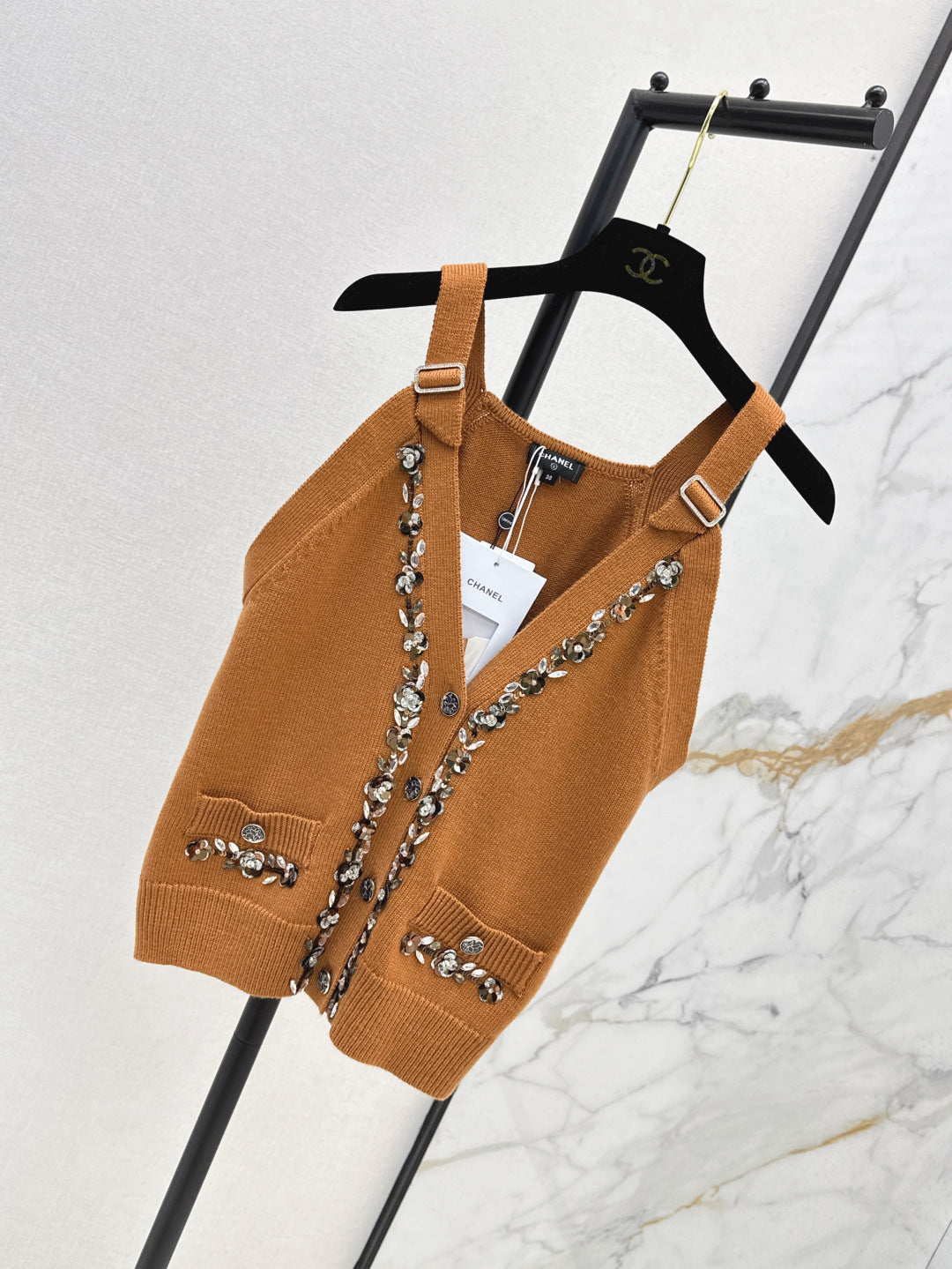 Chan 25ss knit vest