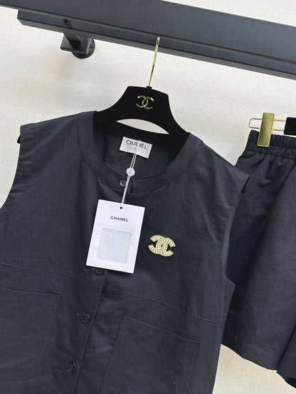 Chan 25ss vest short set