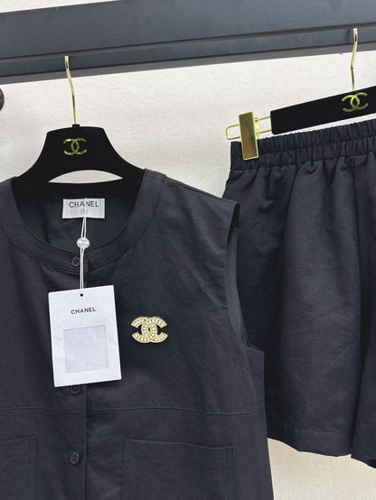 Chan 25ss vest short set