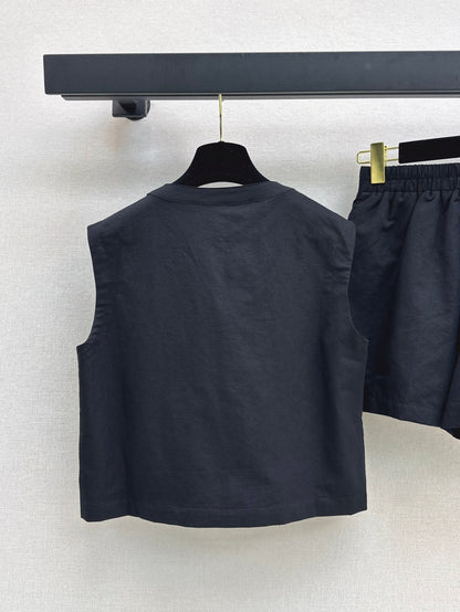 Chan 25ss vest short set