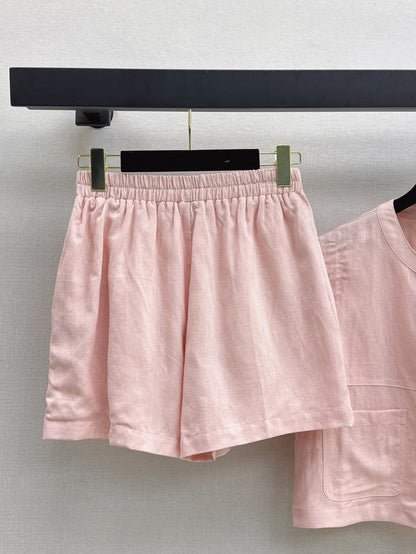 Chan 25ss vest short set