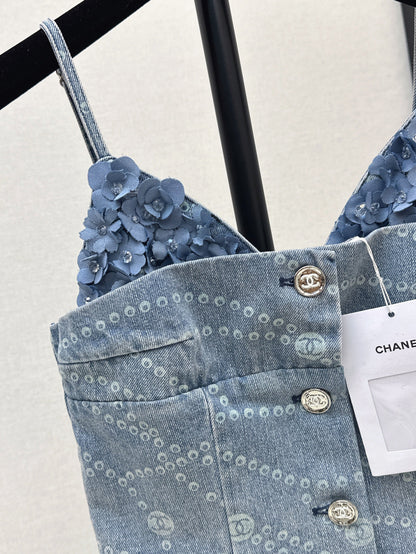 Chan 25ss denim camisole