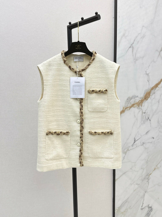 Chan 25ss woven vest