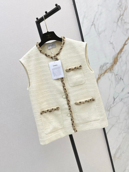 Chan 25ss woven vest