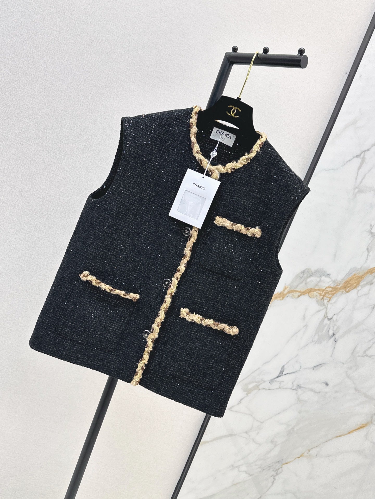 Chan 25ss woven vest