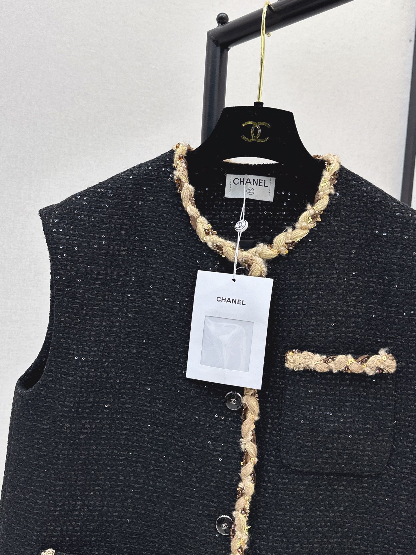 Chan 25ss woven vest