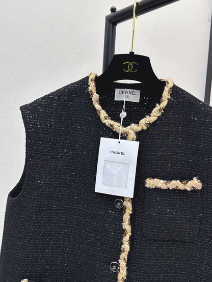Chan 25ss woven vest