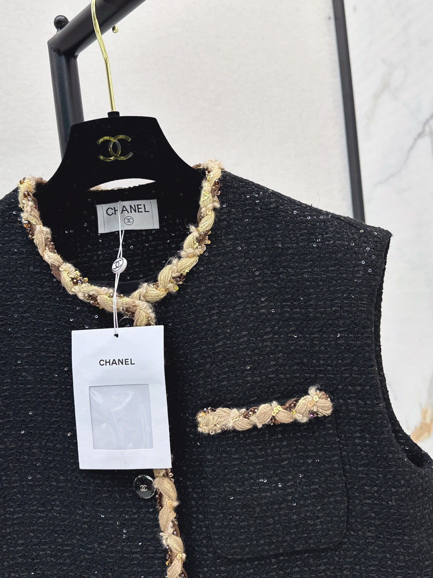 Chan 25ss woven vest