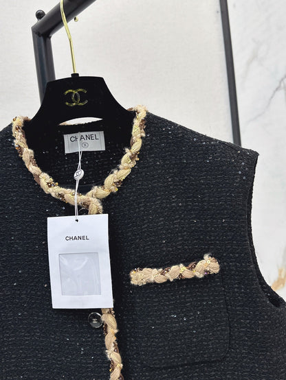 Chan 25ss woven vest