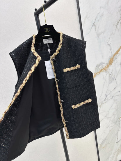 Chan 25ss woven vest