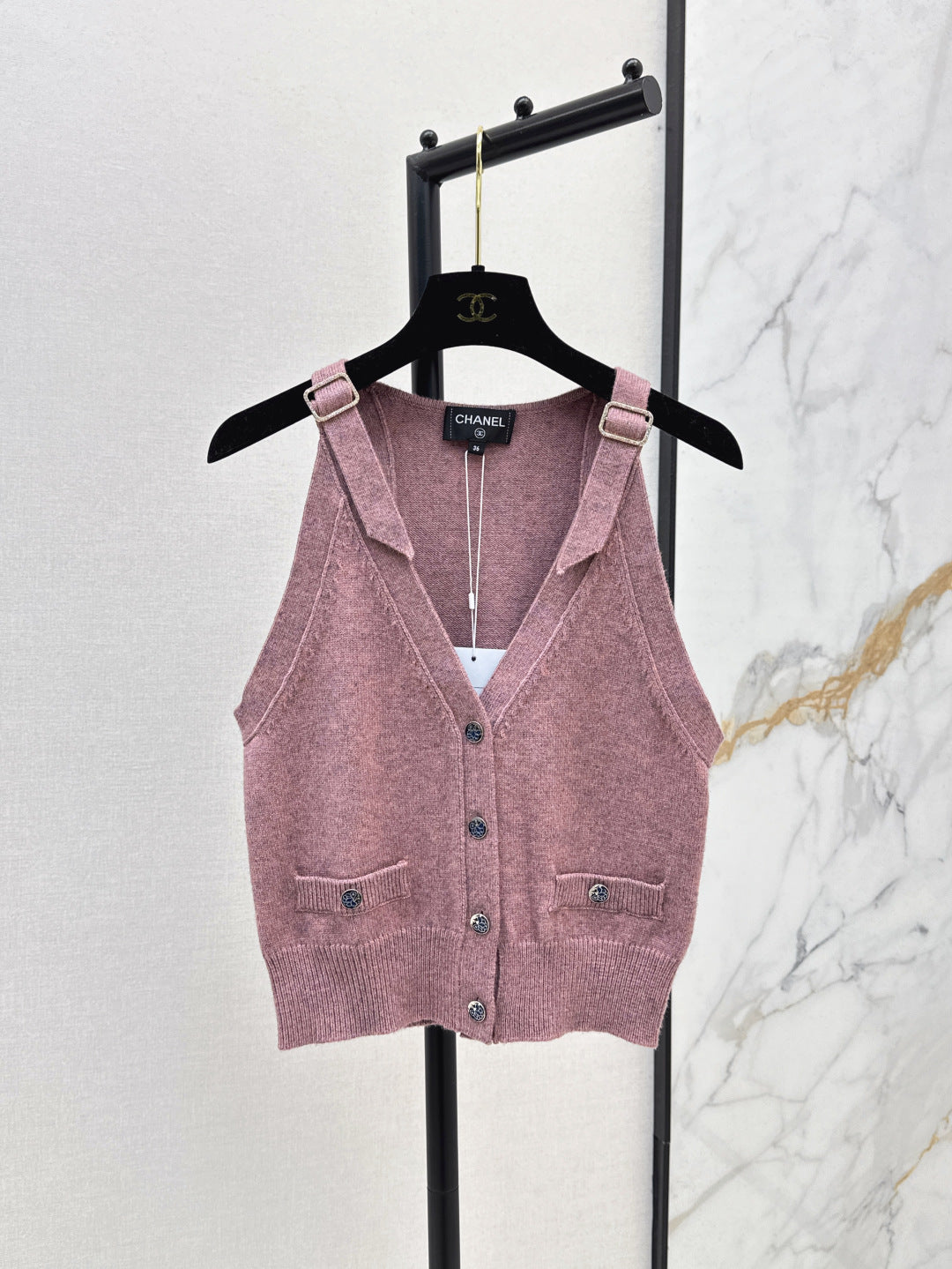Chan 25ss knit vest