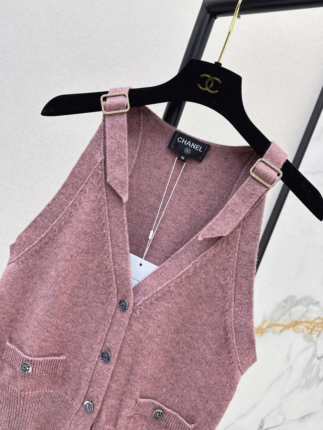 Chan 25ss knit vest