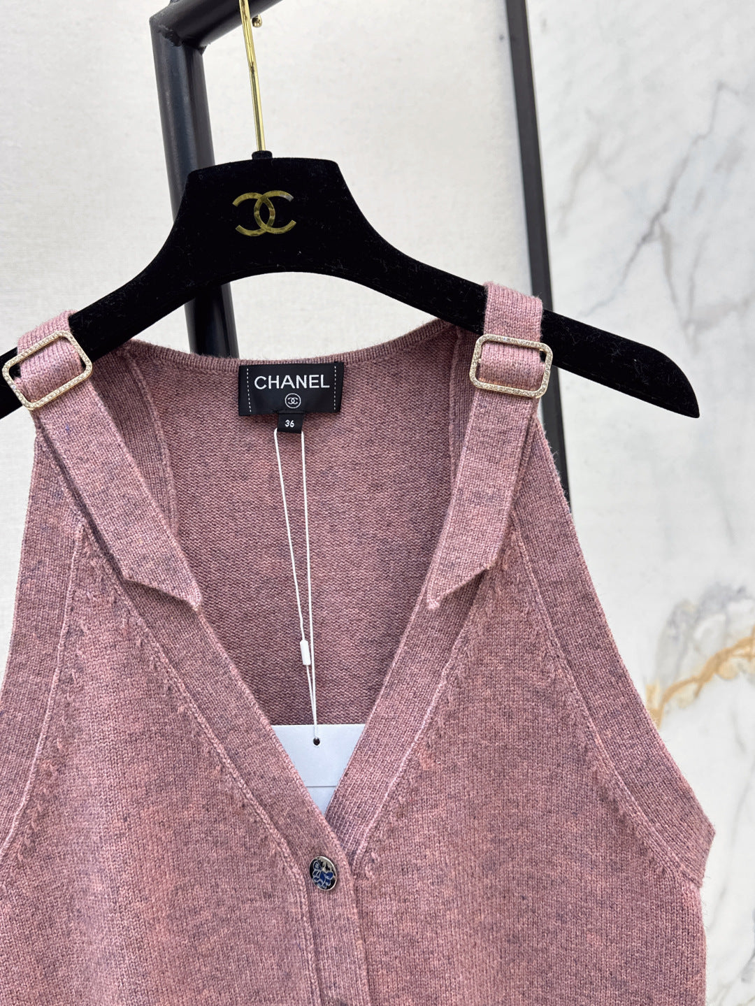 Chan 25ss knit vest