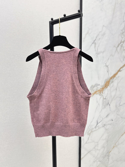 Chan 25ss knit vest