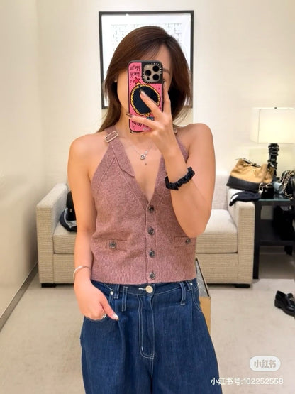 Chan 25ss knit vest