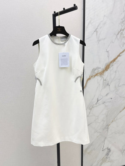 Chan 25ss rhinestone dress