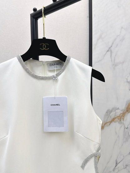 Chan 25ss rhinestone dress